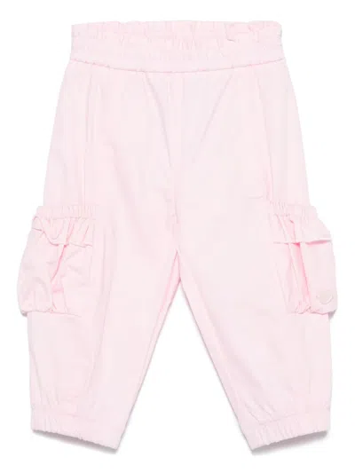 Monnalisa Babies' Twill-weave Cargo Pants In Pink