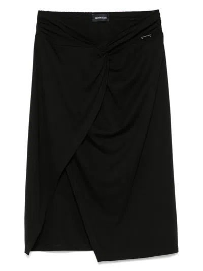Monnalisa Kids' Twist-detail Skirt In Black
