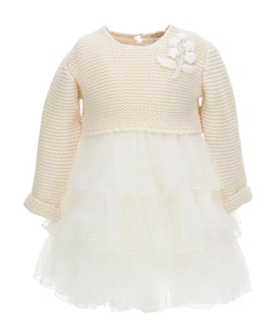 Monnalisa Two-piece Dress Set In White