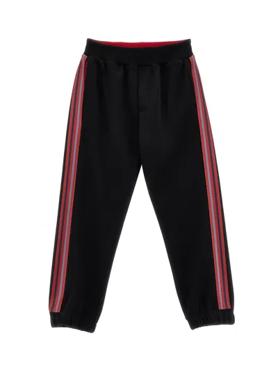 Monnalisa Kids'   Two-tone Joggers In Black