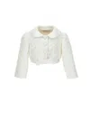 Monnalisa Ultralight Jacket In Cream
