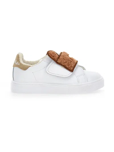 Monnalisa Velcro Bear Sneakers