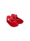 Monnalisa Velvet Ballerina Shoes In Red