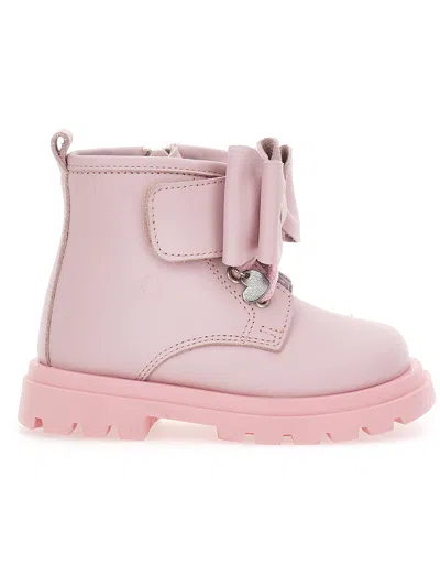 Monnalisa Kids'   Velvet Bow Amphibians In Pink