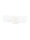 Monnalisa Velvet-flower Headband In White