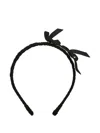 Monnalisa Kristall-stirnband Mit Knoten In Black