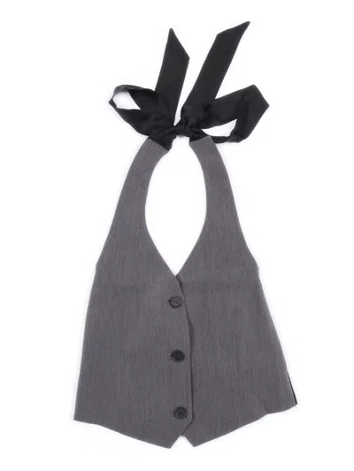 Monnalisa Kids' Vest In Gray