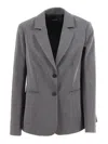 Monnalisa Viscose Blend Jacket In Gray