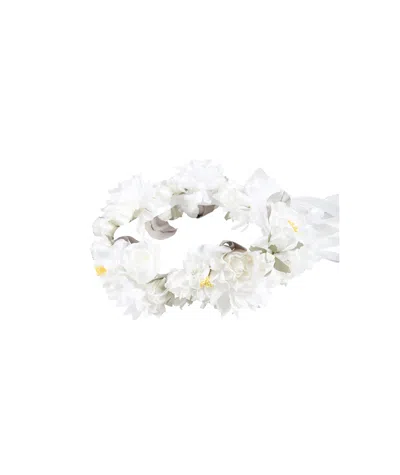 Monnalisa Wear Rose Headband In White