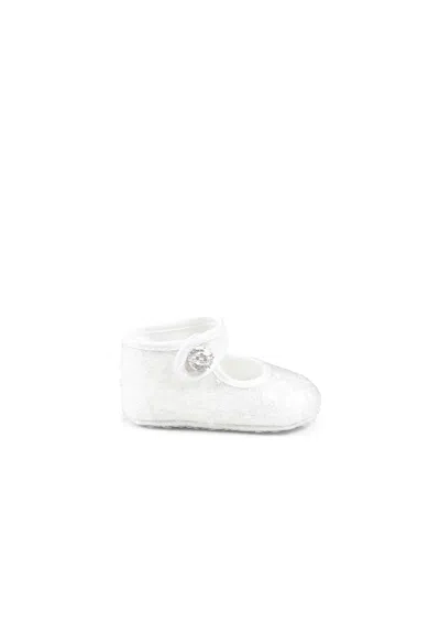 Monnalisa Kids' White Ballet Flats For Baby Girl
