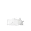 Monnalisa White Ballet Flats For Baby Girl With Bow In White