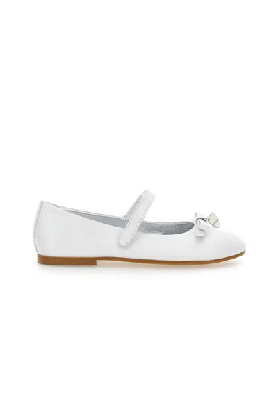 Monnalisa Kids' White Ballet Flats For Girl