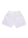 Monnalisa White Fleece Shorts In White