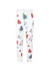 Monnalisa White Leggings For Girl With Fruit In White