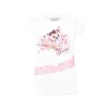 Monnalisa White T-shirt For Girl With Bambi In White