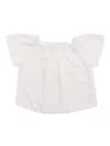 Monnalisa Wide Crop Top In White