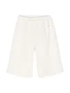 Monnalisa Wide-leg Corduroy Trousers In Neutrals