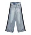 Monnalisa Rider Straight-leg Jeans In Blue