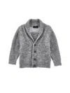 Monnalisa Wool Blend Cardigan In Grey