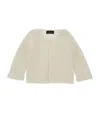Monnalisa Knitted Cardigan In White