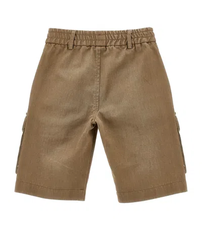 Monnalisa Kids' Worker Shorts In Beige