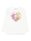 Monnalisa X Barbie Heart-motif T-shirt In White
