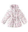 Monnalisa X Barbie Printed Puffer Jacket In White