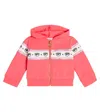 Monnalisa X Chiara Ferragni Baby Cotton-blend Jersey Hoodie In Pink