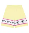 Monnalisa Floral Sweatpants In Yellow