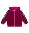 Monnalisa X Chiara Ferragni Eyestar Chenille Hoodie In Purple