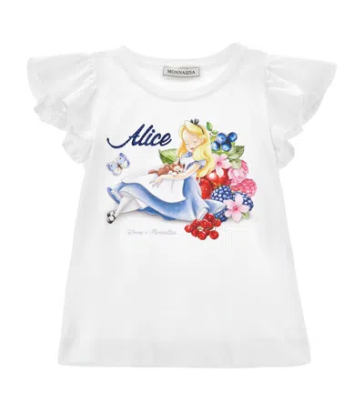 MONNALISA X DISNEY ALICE IN WONDERLAND PRINT T-SHIRT