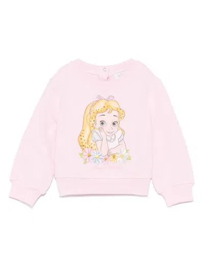 Monnalisa Babies' X Disney T-shirt Mit Alice-print In Rosa