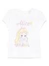 Monnalisa X Disney Alice T-shirt In White