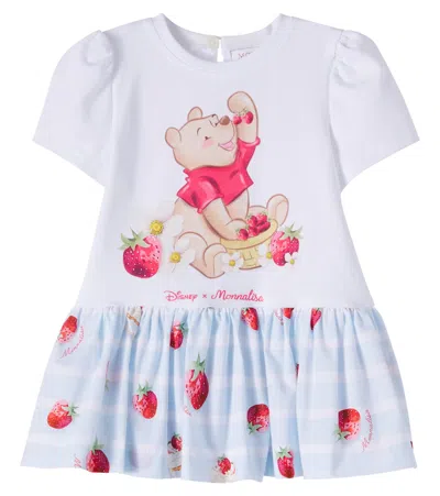 Monnalisa X Disney Baby Printed Cotton-blend Dress
