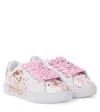 Monnalisa Bambi-ledersneaker In White