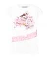 Monnalisa X Disney Bambi-print T-shirt In White