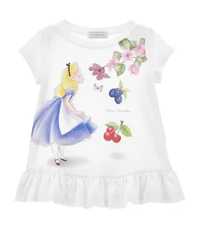 MONNALISA X DISNEY COTTON ALICE T-SHIRT