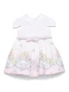 Monnalisa X Disney Cotton Dress In White