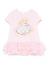 Monnalisa X Disney Cotton T-shirt In Pink