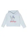 Monnalisa X Disney Crystal-embellished Hoodie In Blue