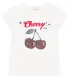 Monnalisa X Disney Embellished Jersey T-shirt In White