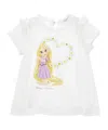 Monnalisa X Disney Graphic-print Cotton T-shirt In Nude