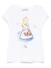 Monnalisa X Disney T-shirt Mit Grafischem Print In Weiss