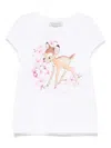 Monnalisa X Disney Graphic-print T-shirt In White
