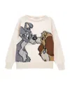 Monnalisa X Disney Lady And The Tramp Wool Jumper In White