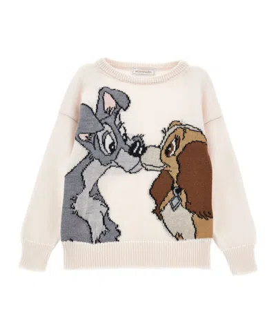 Monnalisa X Disney Lady And The Tramp Wool Jumper In White