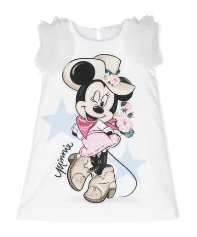 MONNALISA X DISNEY MINNIE MOUSE-PRINT DRESS