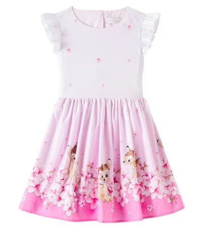 MONNALISA X DISNEY PRINTED COTTON DRESS