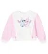 Monnalisa Stitch &amp; Angel Sweatshirt In White