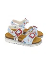 Monnalisa X Hello Kitty Patterned Buckle Sandals In Multi